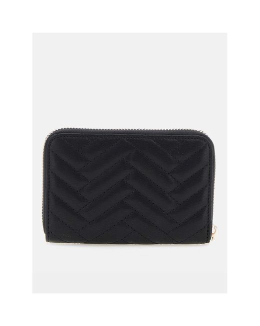Portefeuille Anning slg medium zip around Guess en coloris Black