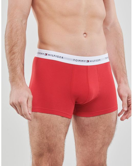 Boxers 3P TRUNK Tommy Hilfiger pour homme en coloris White