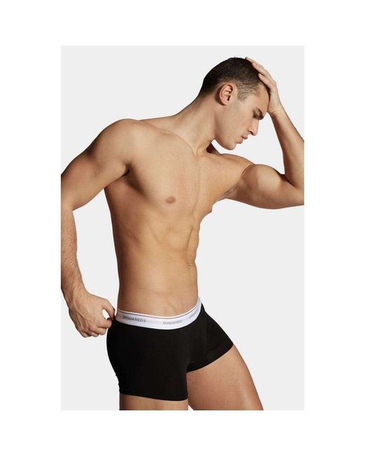 Boxers DSquared² pour homme en coloris Black