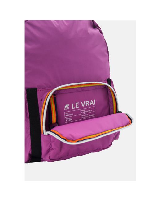 Sac a dos LE VRAI 3.0 MICHELET K-Way en coloris Purple