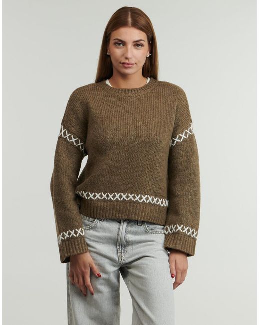 Pull ONLAMANDA ONLY en coloris Green
