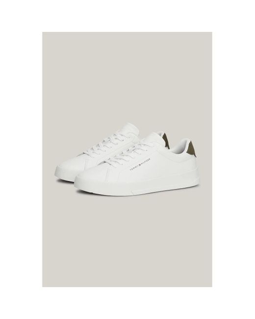 Baskets basses Baskets blanches Tommy Hilfiger pour homme en coloris White