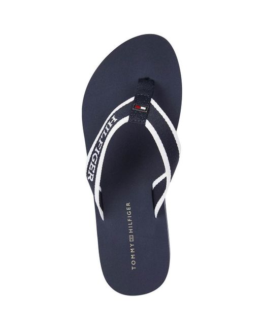 Tongs Tommy Hilfiger en coloris Blue