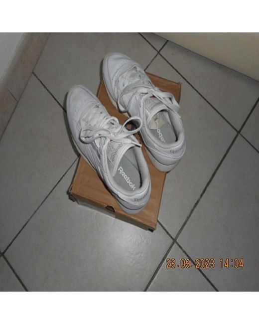 Baskets basses Basket cuir blanc Reebok en coloris Gray