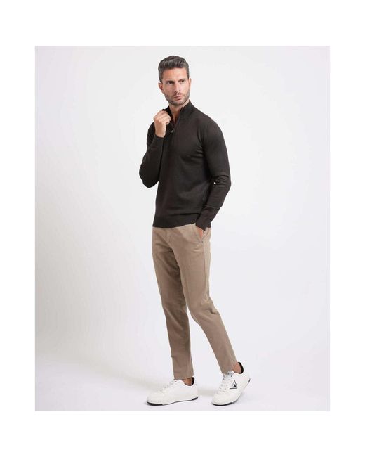 Pull Pull Demi-Zip Homme SETTE/MEZZO pour homme en coloris Black