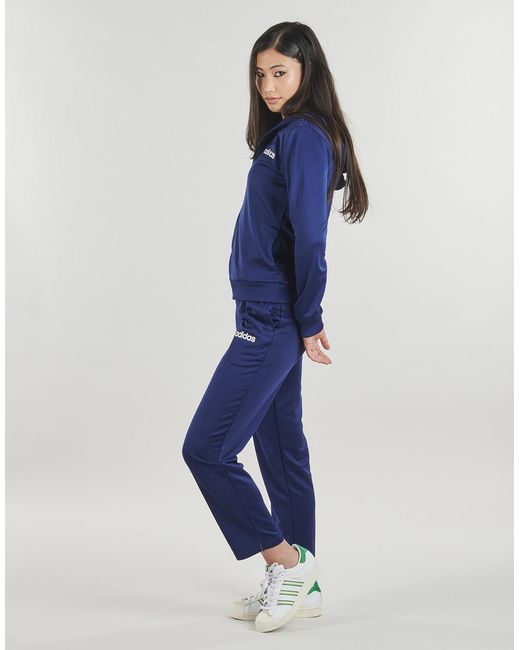 Adidas Trainingspak Essentials Linear Track Suit in het Blue