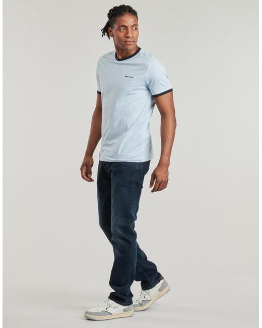 Teddy Smith T-Shirt Korte Mouw The-Tee 2 R Mc in het Blue voor heren