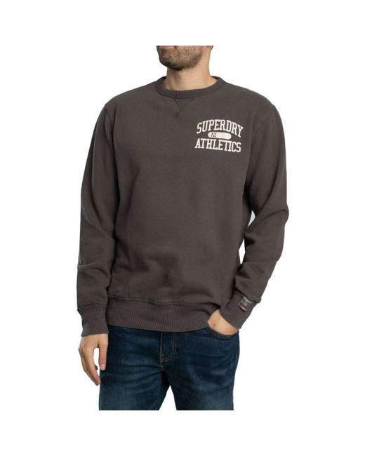 Sweat-shirt Sweat-shirt essentiel athlétique Superdry pour homme en coloris Gray