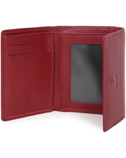 Portefeuille SOFT Hexagona en coloris Red