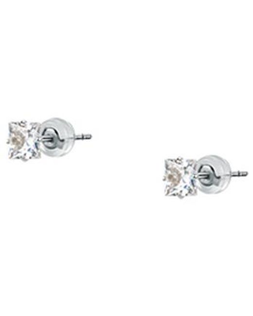 Bijoux Boucles d'oreilles en or 375/1000 et zircon Cleor en coloris Metallic