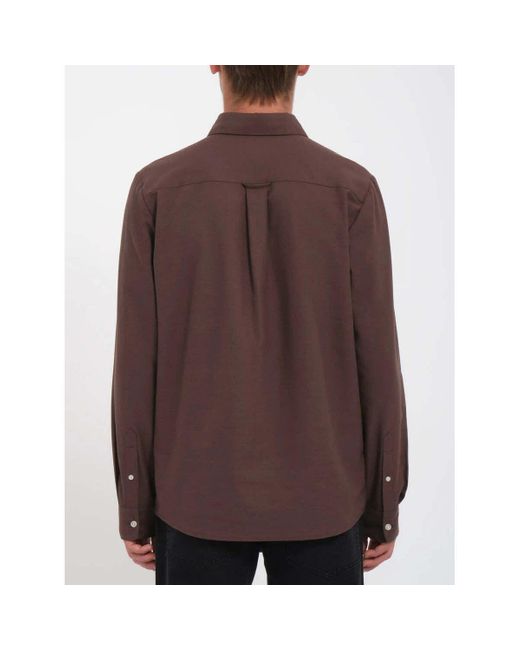 Chemise Camisa Veeco Oxford - Pumice Volcom pour homme en coloris Brown