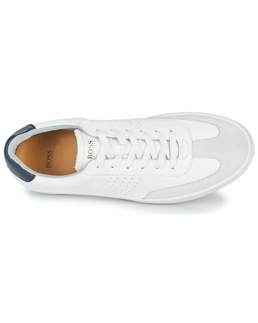 BOSS by HUGO BOSS Lage Sneakers Ribeira Tenn Ltwt in het Wit voor heren -  Bespaar 7% - Lyst