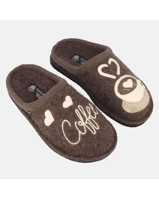 Chaussons HF-RUDI-cff-D Haflinger en coloris Brown