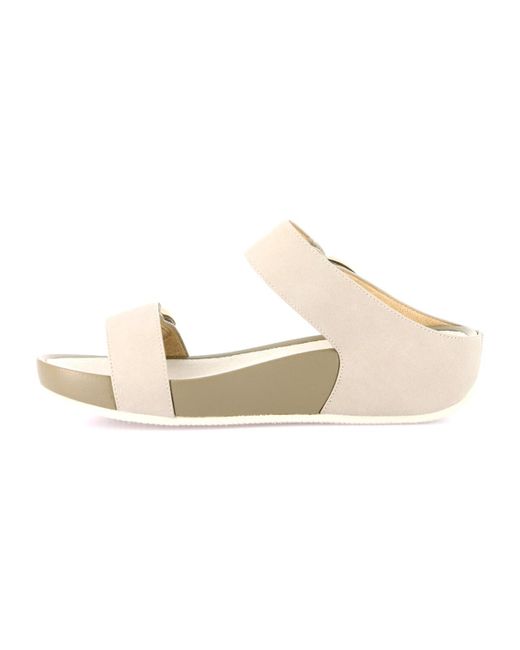 Sandales Dira sandalo con zeppa Grünland en coloris Metallic