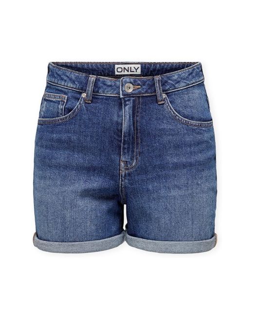 ONLY Korte Broek Noos Josephine Shorts in het Blue