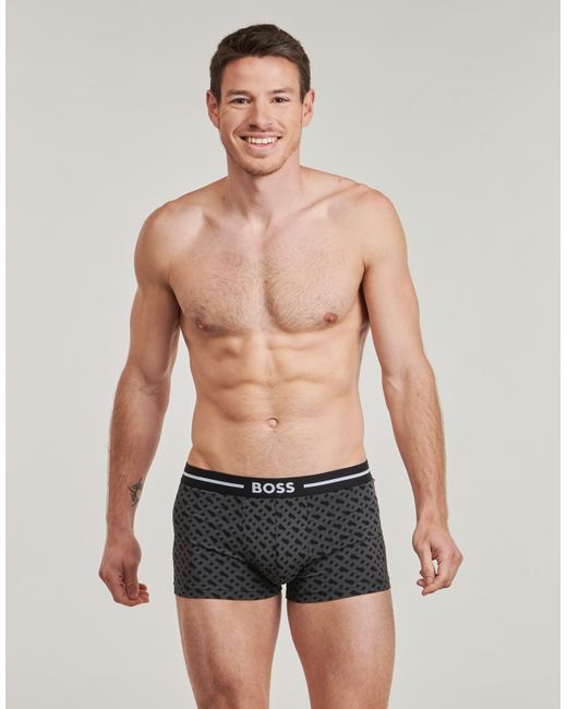 Boss Boxer Trunk 3P Bold Design in Black für Herren