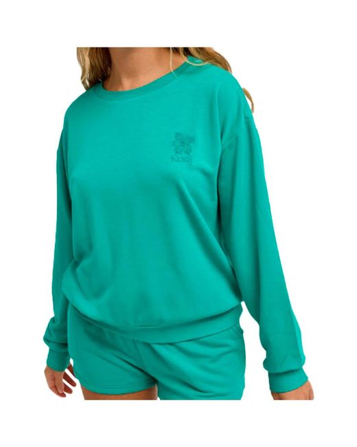 Pull SURFING BY MOONLIGHT Roxy en coloris Green