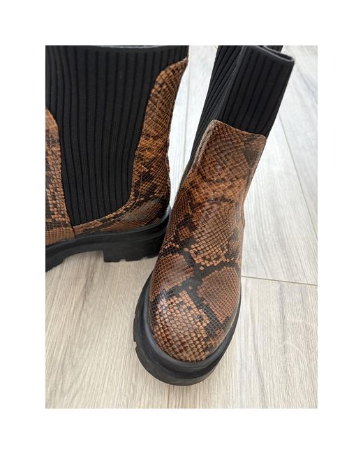 Bottines Bottines léopard Promod en coloris Black