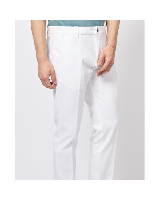 Pantalon Pantalon chino en coton pour Yes Zee pour homme en coloris White