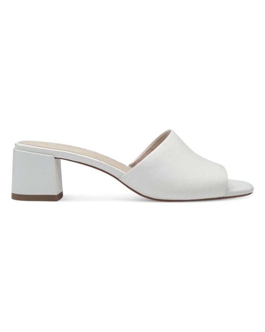 Mules white casual open mules Tamaris