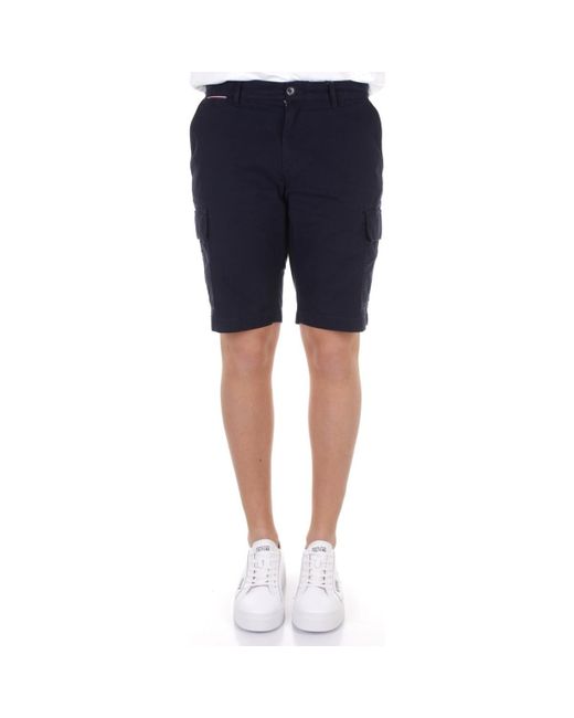 Tommy Hilfiger Korte Broek Mw0mw13520 in het Blauw voor heren - Bespaar 7%  - Lyst