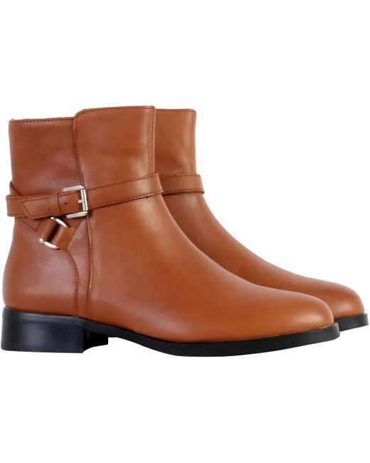 Boots Bottines Cuir Alénoa The Divine Factory en coloris Brown