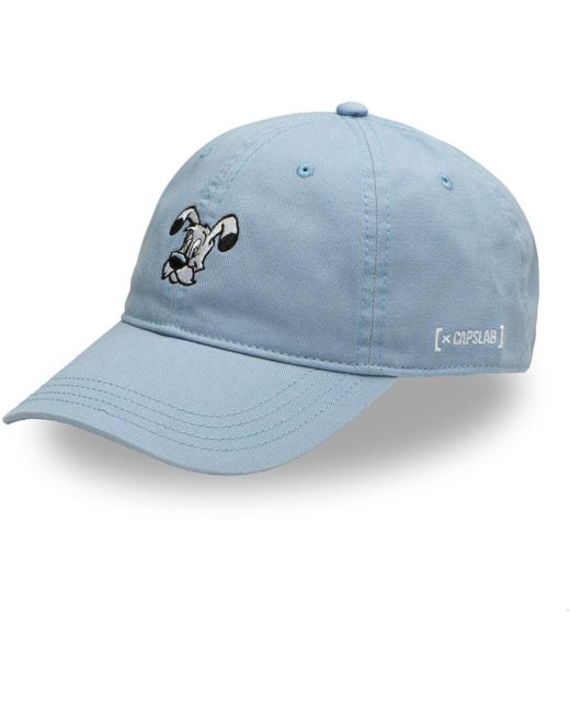 Casquette Casquette Dad Cap en coton Asterix Idéfix Capslab pour homme en coloris Blue