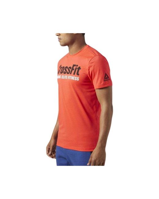 Reebok T-Shirt Korte Mouw Br0749 in het Red voor heren