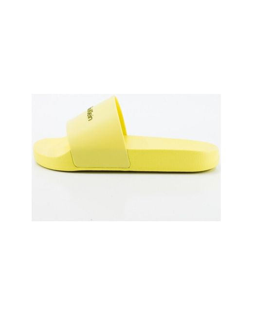 Tongs Chanclas en color amarillo para caballero Calvin Klein pour homme en coloris Yellow