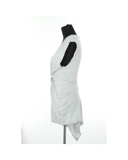 Robe courte Robe en coton grise IRO en coloris Gray