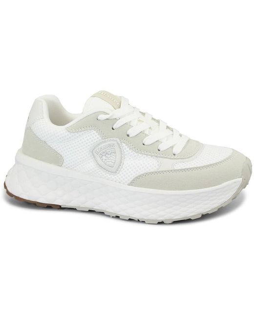 Blauer Lage Sneakers Bla-E25-Lynn01-Mes in het White