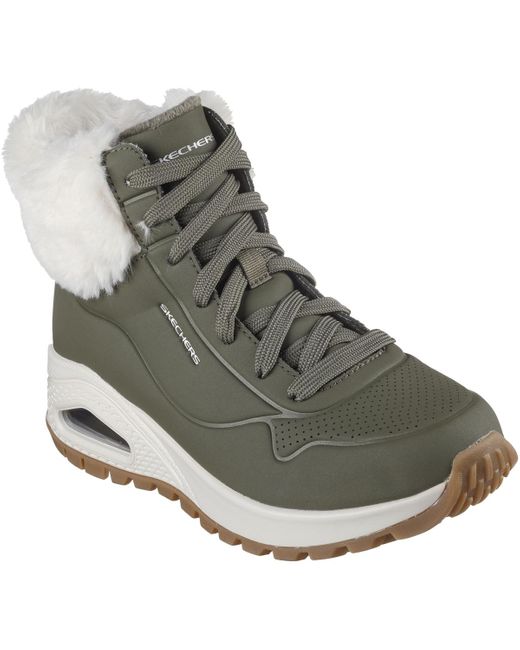 Baskets montantes Basket Montante à Lacets Uno Rugged Fall Air Skechers en coloris Green