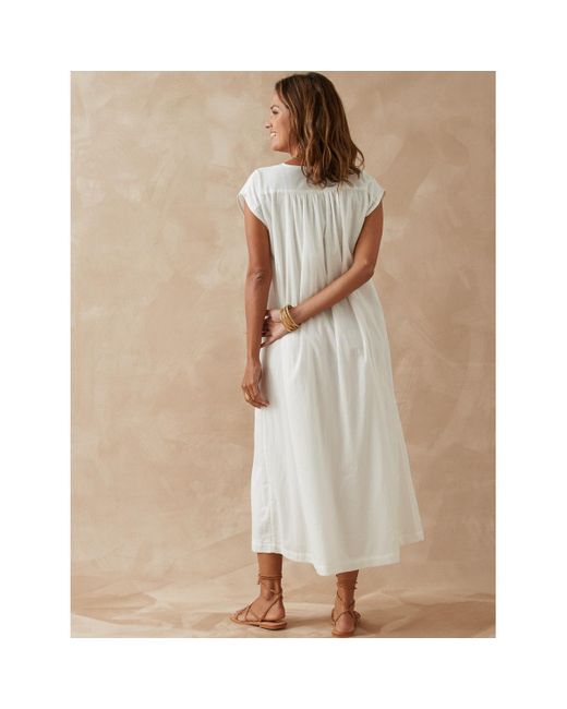 Robe by - Robe d'été voile de coton Daxon en coloris Natural