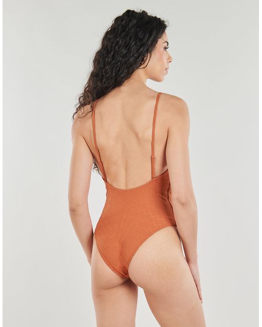 Roxy Badpak Current Coolness One Piece in het Brown