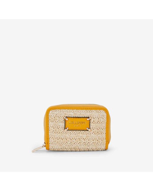 Portefeuille Portefeuille jaune Palmira Lollipops en coloris Metallic