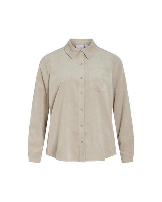 Chemise 14095332-FEA Vila en coloris Gray