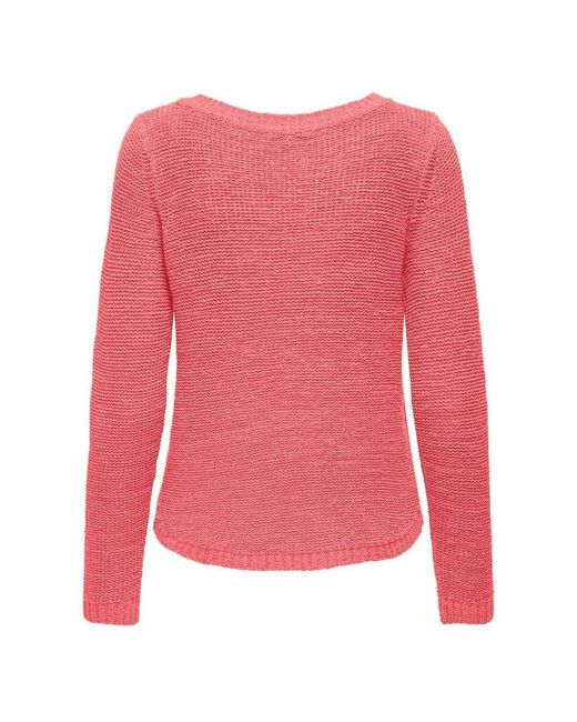 Pull 193542VTPE26 ONLY en coloris Pink