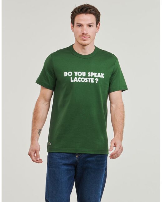 T-shirt TH0134 Lacoste pour homme en coloris Green