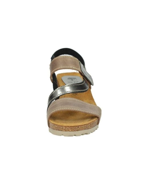 Sandales compensées Interbios en coloris Gray