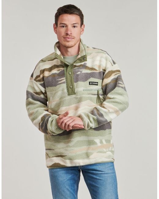 Columbia Fleecepullover Helvetia Ii Printed Half Snap Fleece in Gray für Herren