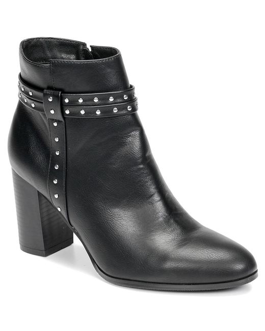 Moony Mood Enkellaarzen Ninou in het Black
