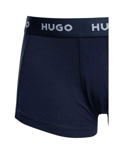 Boss Boxers Trunk 3-Pack in het Blue voor heren