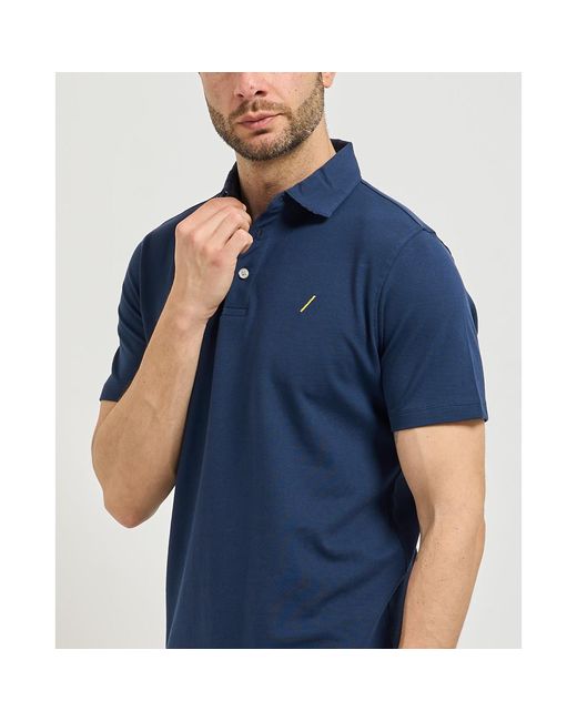 Polo Polo Settemezzo à 3 boutons SETTE/MEZZO pour homme en coloris Blue