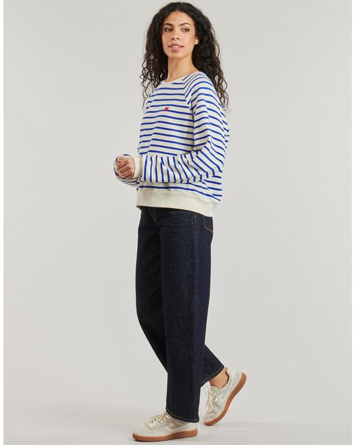 Pieces Sweaters Pcgreta Ls Emb in het Blue