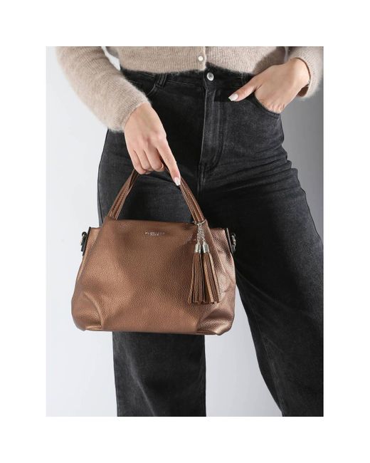 Sac à main sac à main Grained GRAINED 061-000F2583 Miniprix en coloris Brown