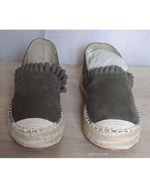 Espadrilles Espadrilles compensées neuves T41 Blancheport en coloris Gray