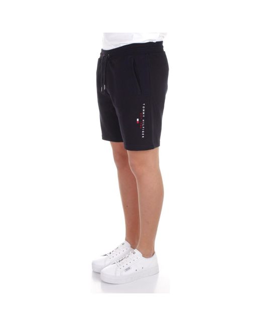 Tommy Hilfiger Korte Broek Mw0mw17401 in het Blauw voor heren - Bespaar 7%  - Lyst