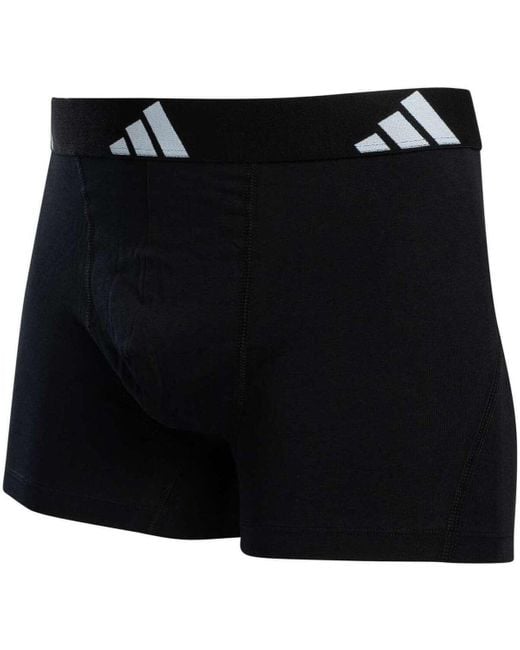Adidas Boxers 5-Pack Active Flex Katoenen Zwembroeken in het Black voor heren