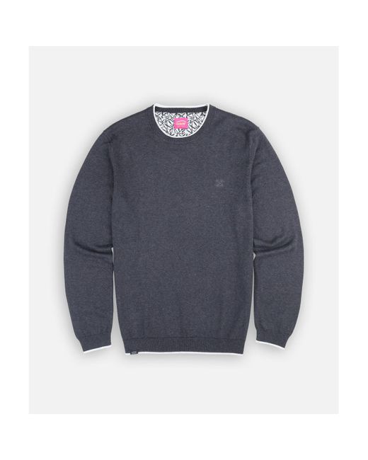 Pull Pull essentiel col rond PERONI Oxbow pour homme en coloris Blue