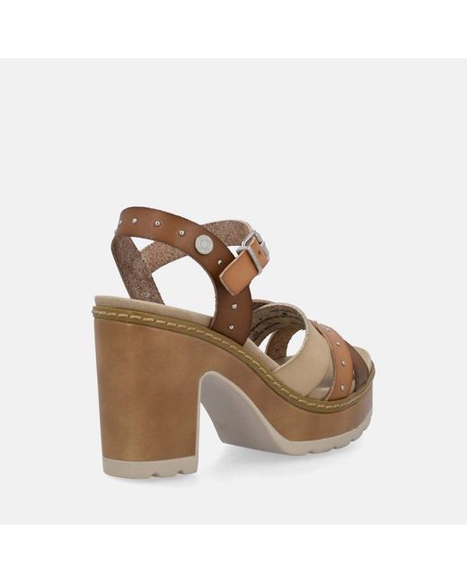 Espadrilles SANDALO TACCO Refresh en coloris Metallic